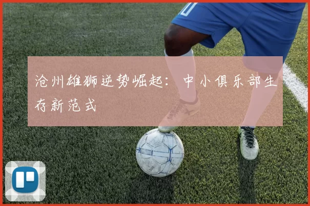 沧州雄狮逆势崛起：中小俱乐部生存新范式